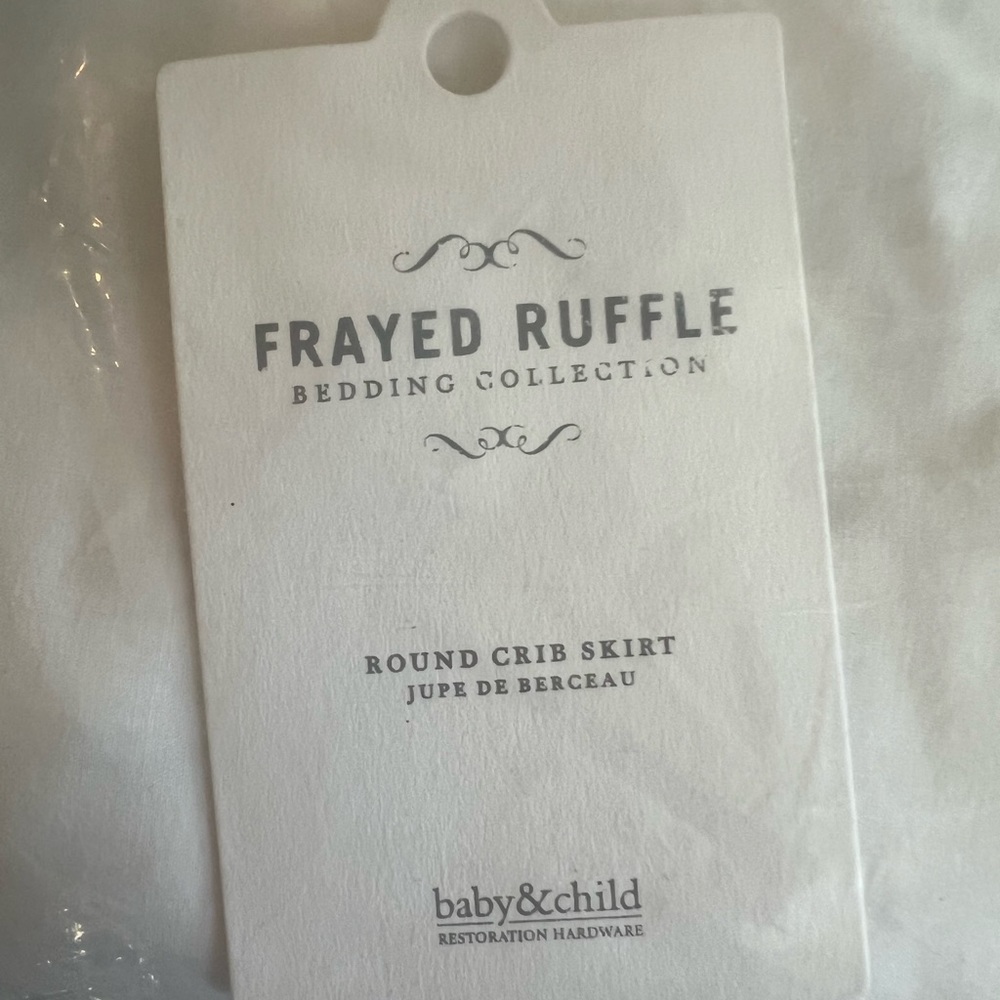Restoration hardware crib sheet